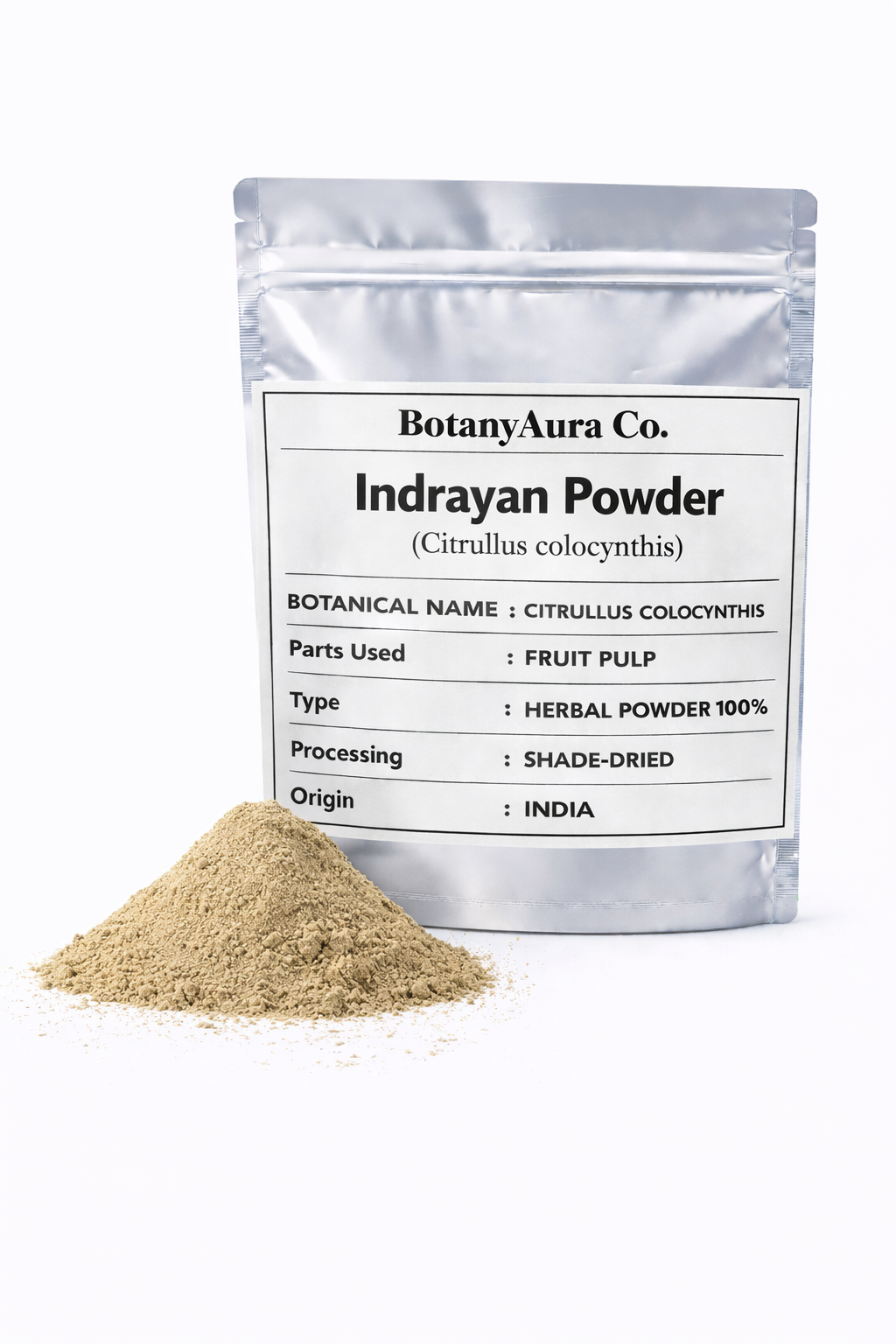 Indrayan Powder (Citrullus colocynthis) | Bitter Apple Powder | Ayurvedic Herbal Powder | Natural Bulk Supplier