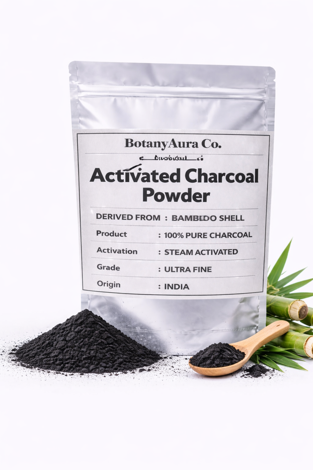Activated charcoal powder bamboo shell ultra fine black powder India