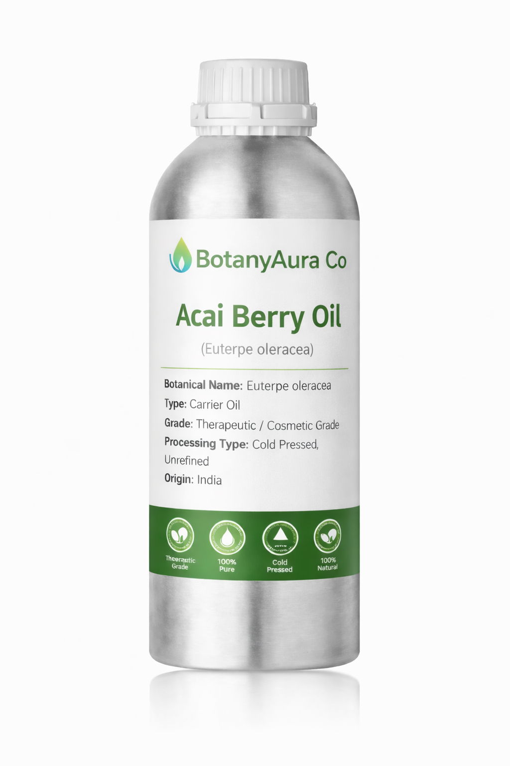BotanyAura Co Acai Berry Oil Cold Pressed Carrier Oil