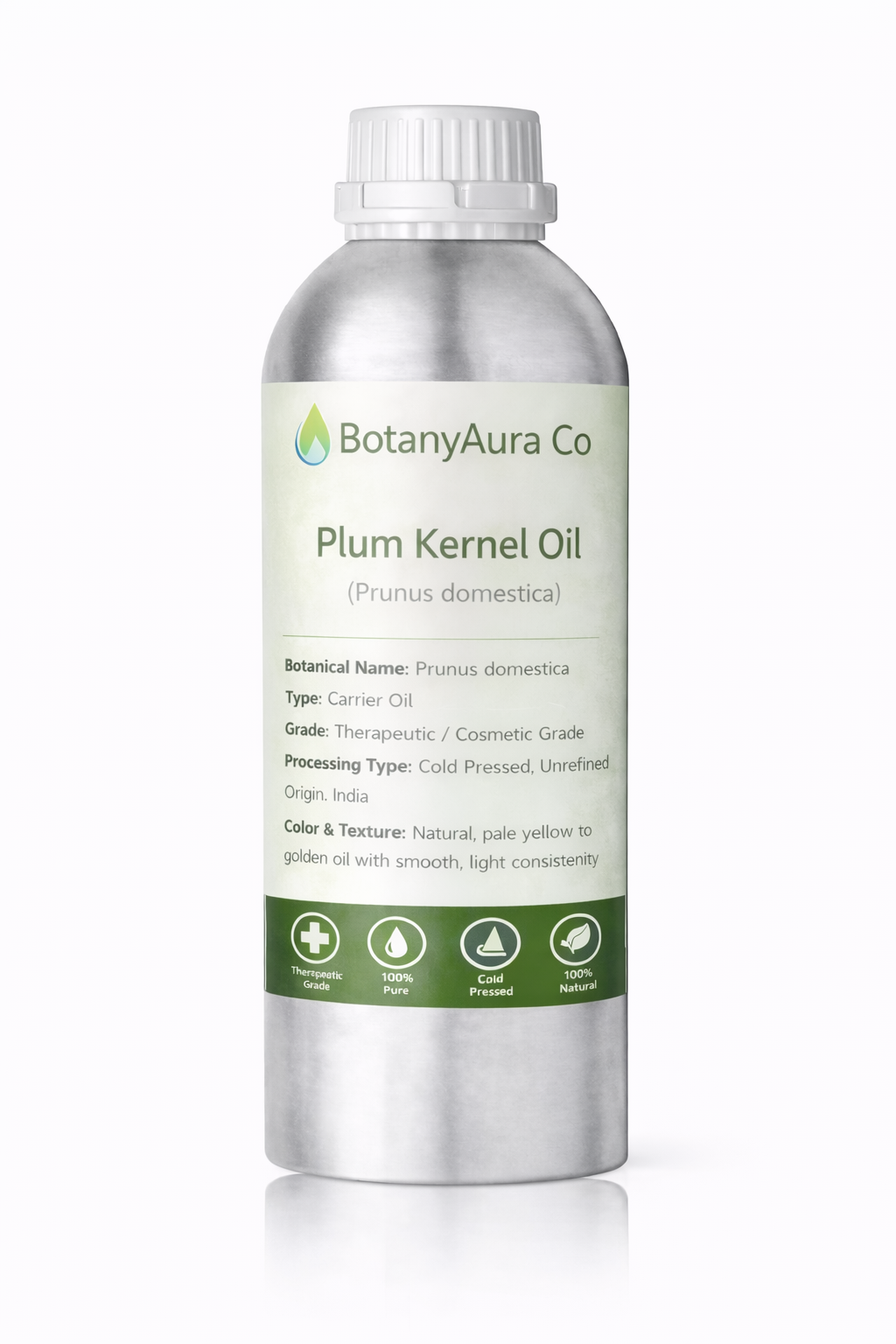 BotanyAura Co Plum Kernel Oil Cold Pressed Carrier Oil