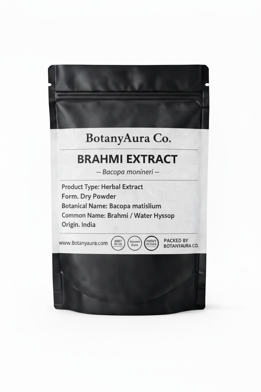 Brahmi Extract Powder – Bacopa monnieri | Premium Herbal Extract | Bulk Supplier