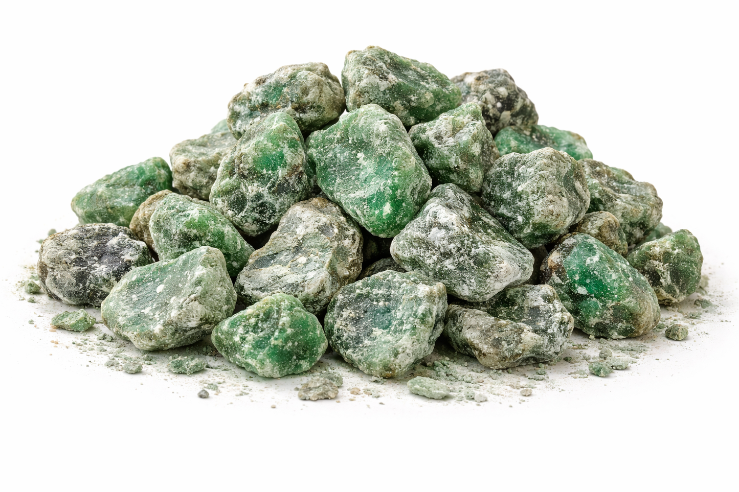 Kasheesh Hara whole green vitriol natural mineral stones