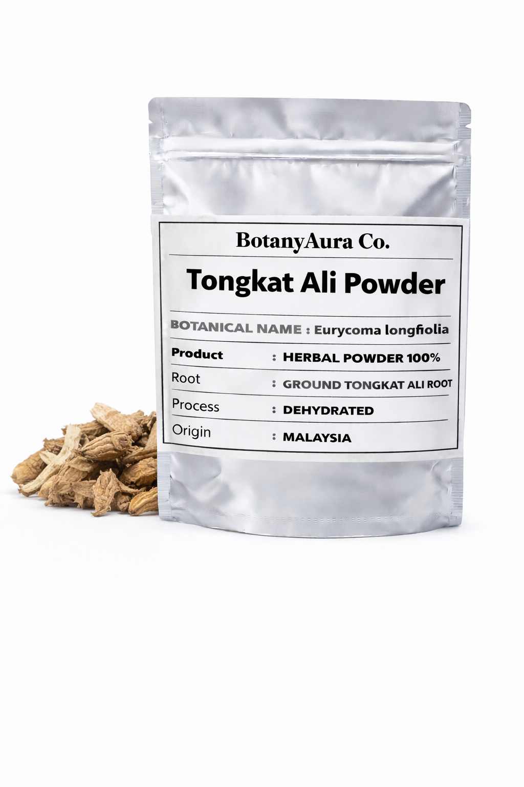 Tongkat Ali Powder Eurycoma longifolia natural herbal root powder