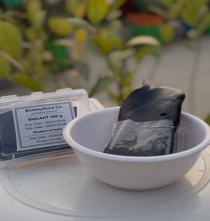 Pure Shilajit Solid | Natural Himalayan Resin | Herbal Raw Product