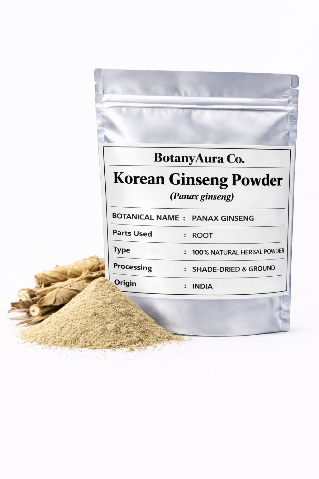 Korean Ginseng Powder (Panax ginseng) | Red Ginseng Root Powder | Premium Adaptogen Herbal Powder | Bulk Supplier