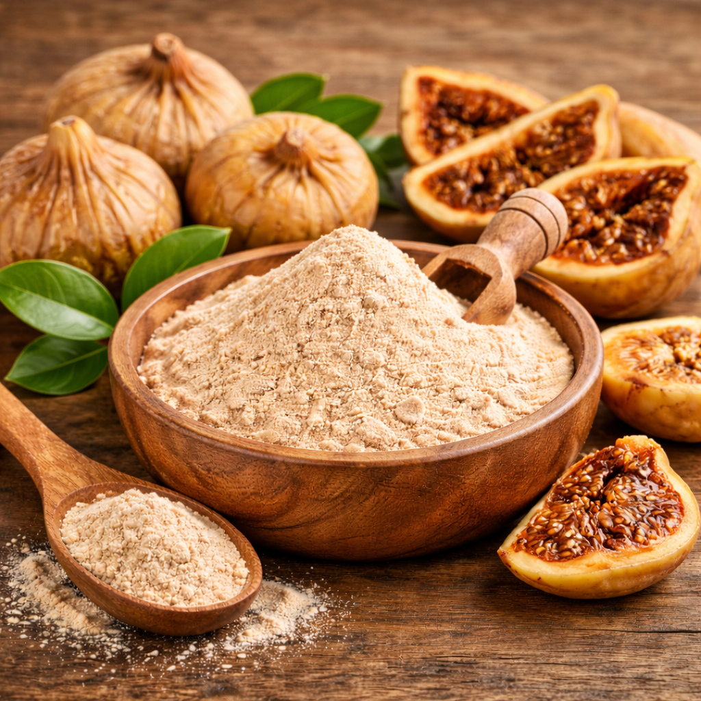 100% natural Anjeer Powder made from ripe fig fruit