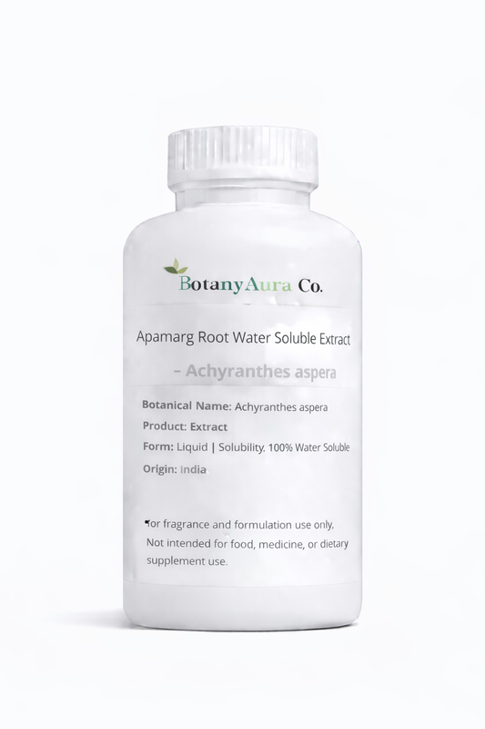 Apamarg Root Water Soluble Extract by BotanyAura Co. in white bottle