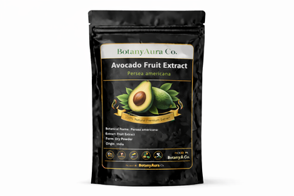 Avocado Fruit Extract dry powder made from Persea americana packed by BotanyAura Co