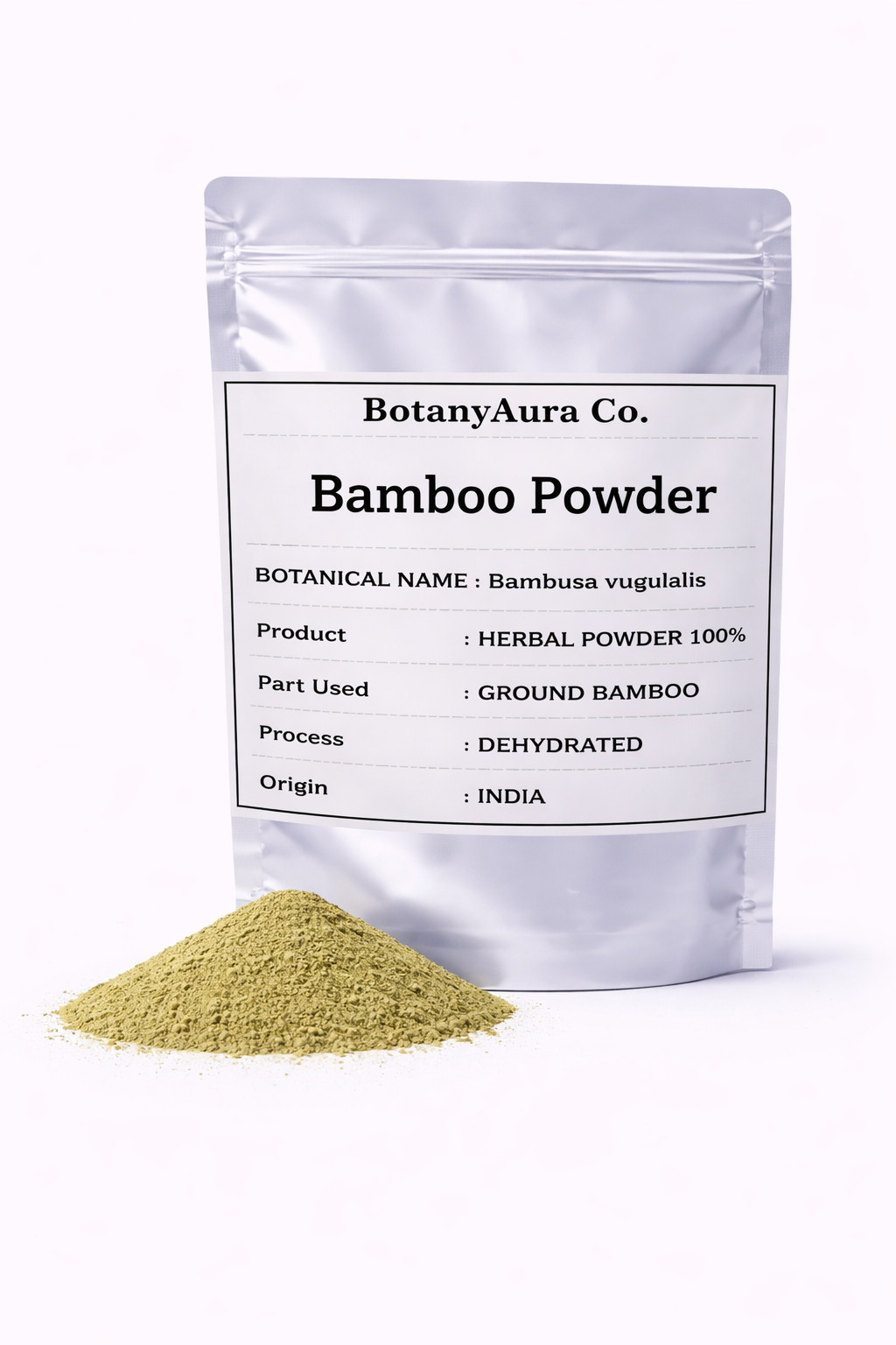 Bamboo Powder Bambusa vulgaris pure herbal powder India