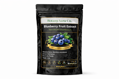 Blueberry Fruit Extract dry powder made from Vaccinium corymbosum packed by BotanyAura Co
