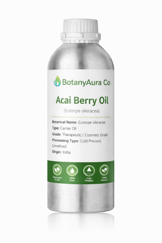 BotanyAura Co Acai Berry Oil Cold Pressed Carrier Oil