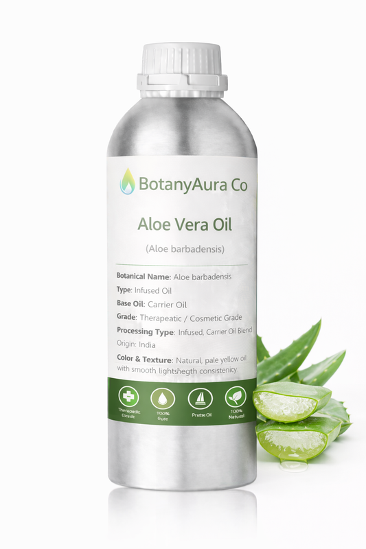 BotanyAura Co Aloe Vera Oil Infused Carrier Oil