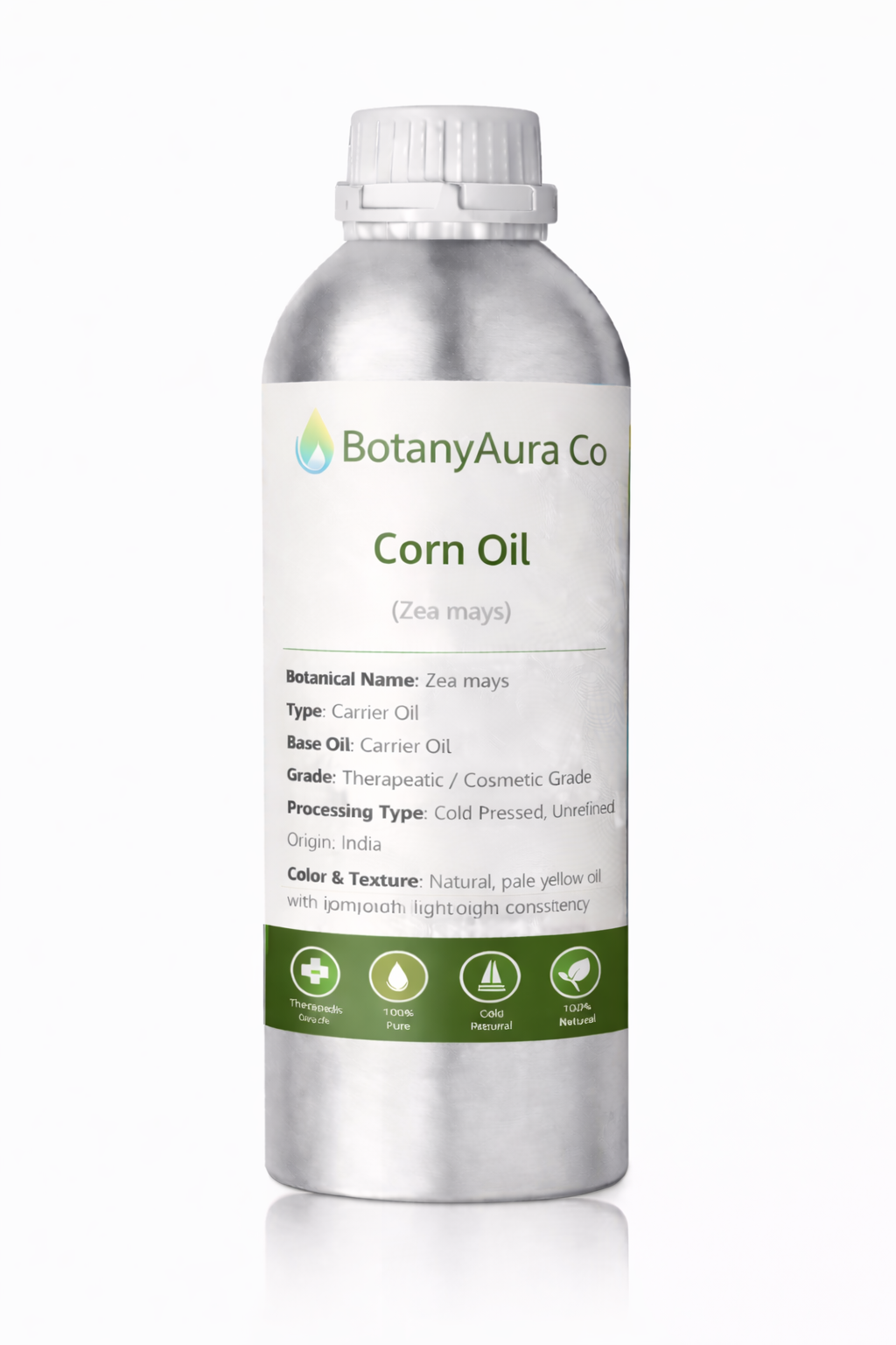 Corn Oil (Maize Oil) – Zea mays – BotanyAura Co.