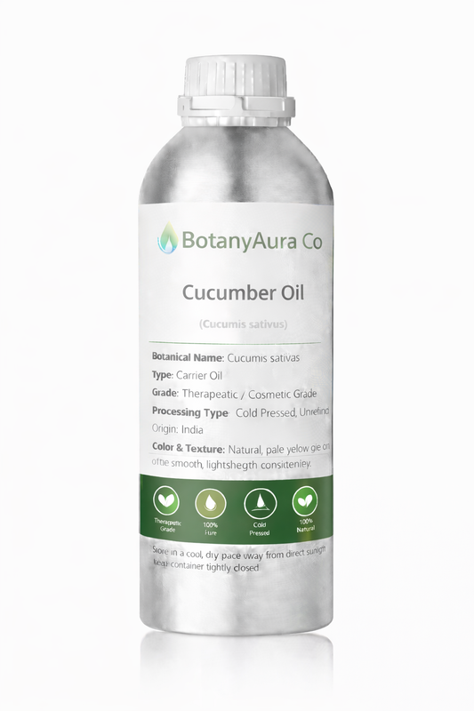 BotanyAura Co Cucumber Oil Cold Pressed Carrier Oil