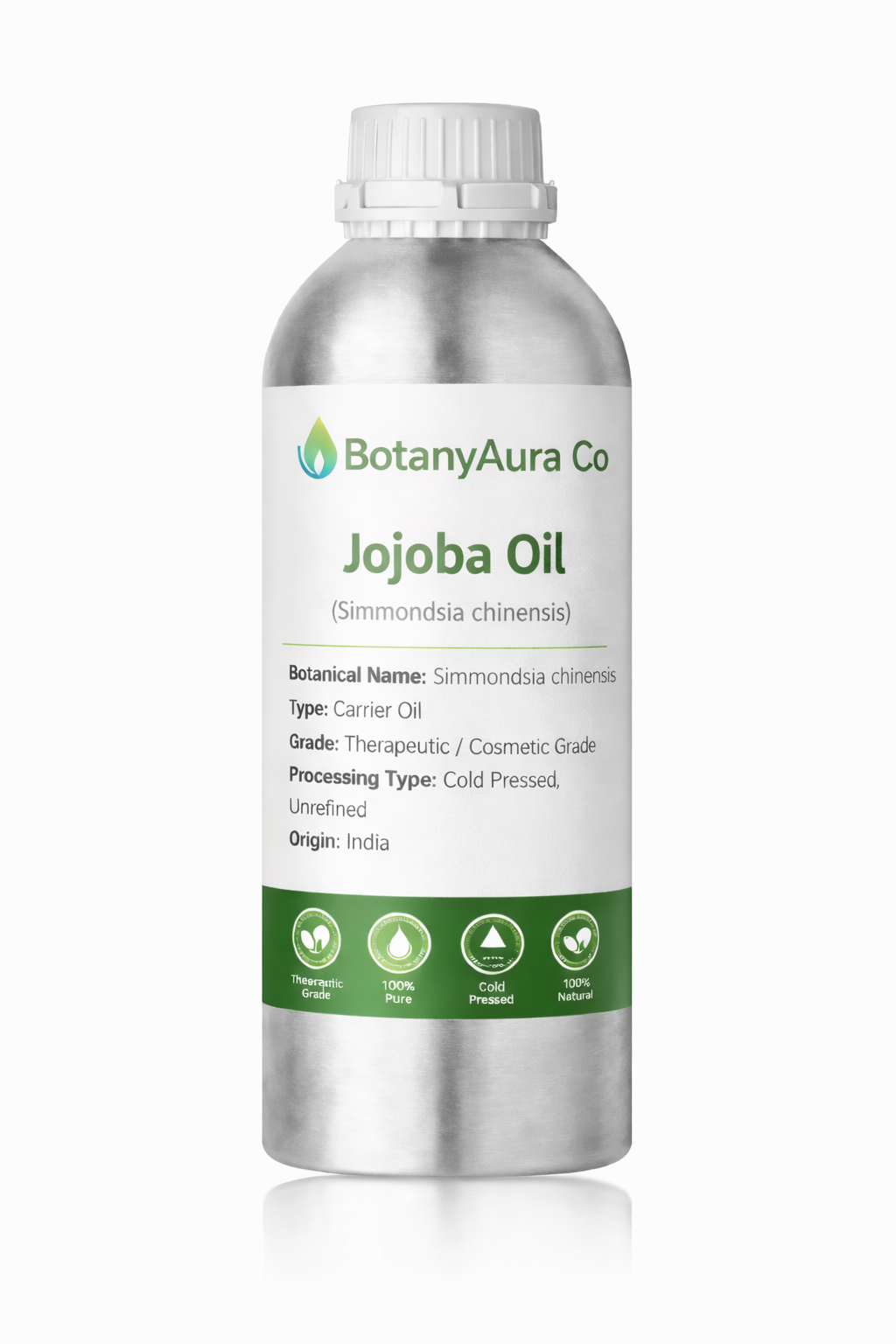 BotanyAura Co Jojoba Oil Cold Pressed Carrier Oil