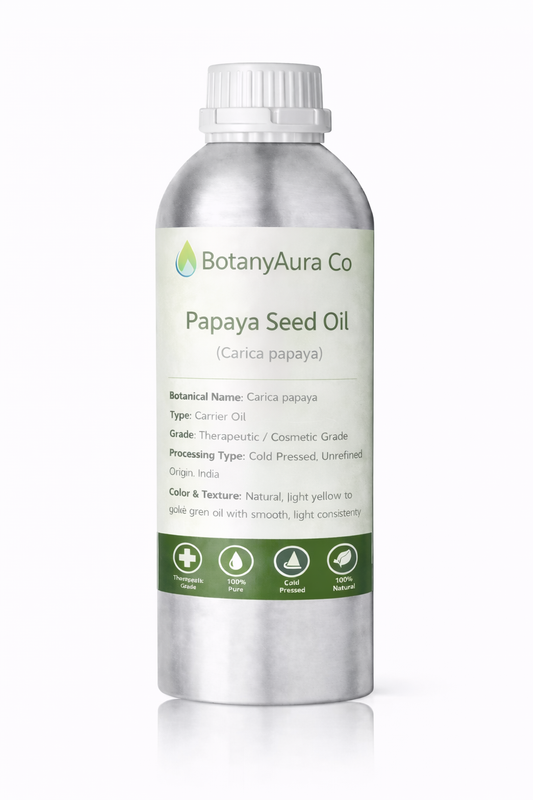 BotanyAura Co Papaya Seed Oil Cold Pressed Carrier Oil