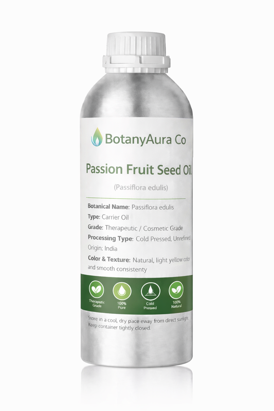 BotanyAura Co Passion Fruit Seed Oil Cold Pressed Carrier Oil