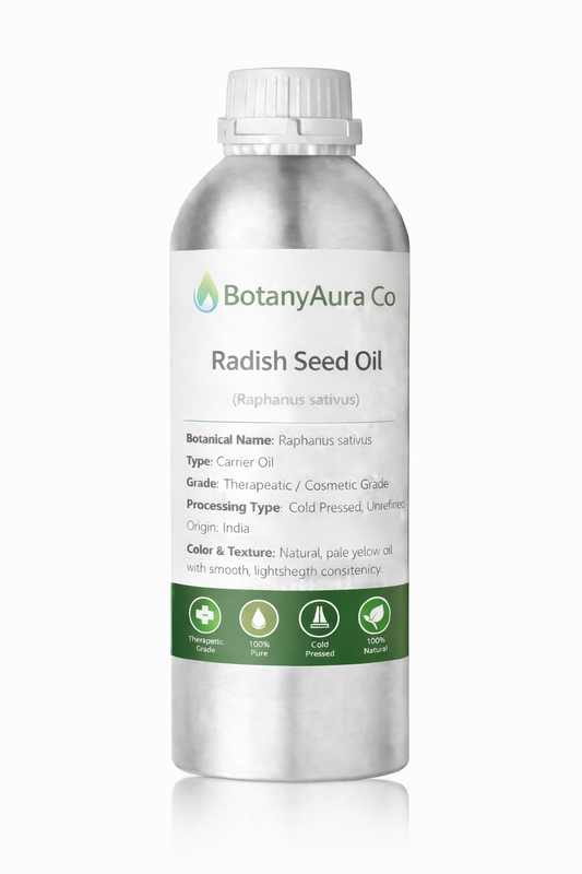 BotanyAura Co Radish Seed Oil Cold Pressed Carrier Oil
