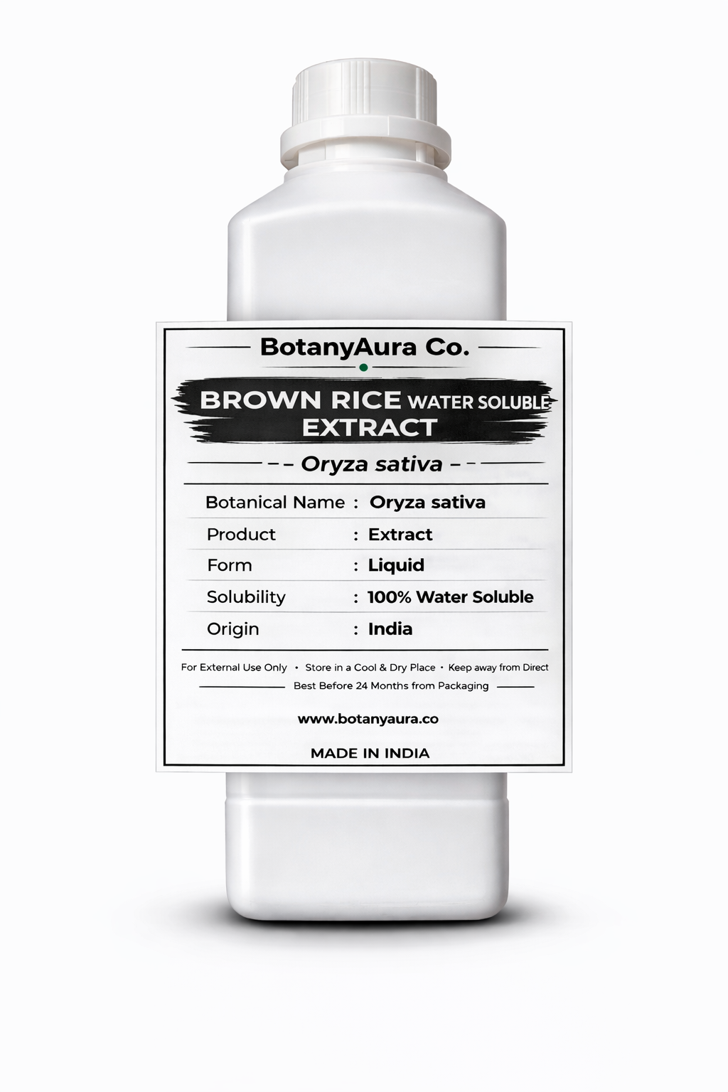 Damar Gum Water Soluble Extract by BotanyAura Co. in white bottle