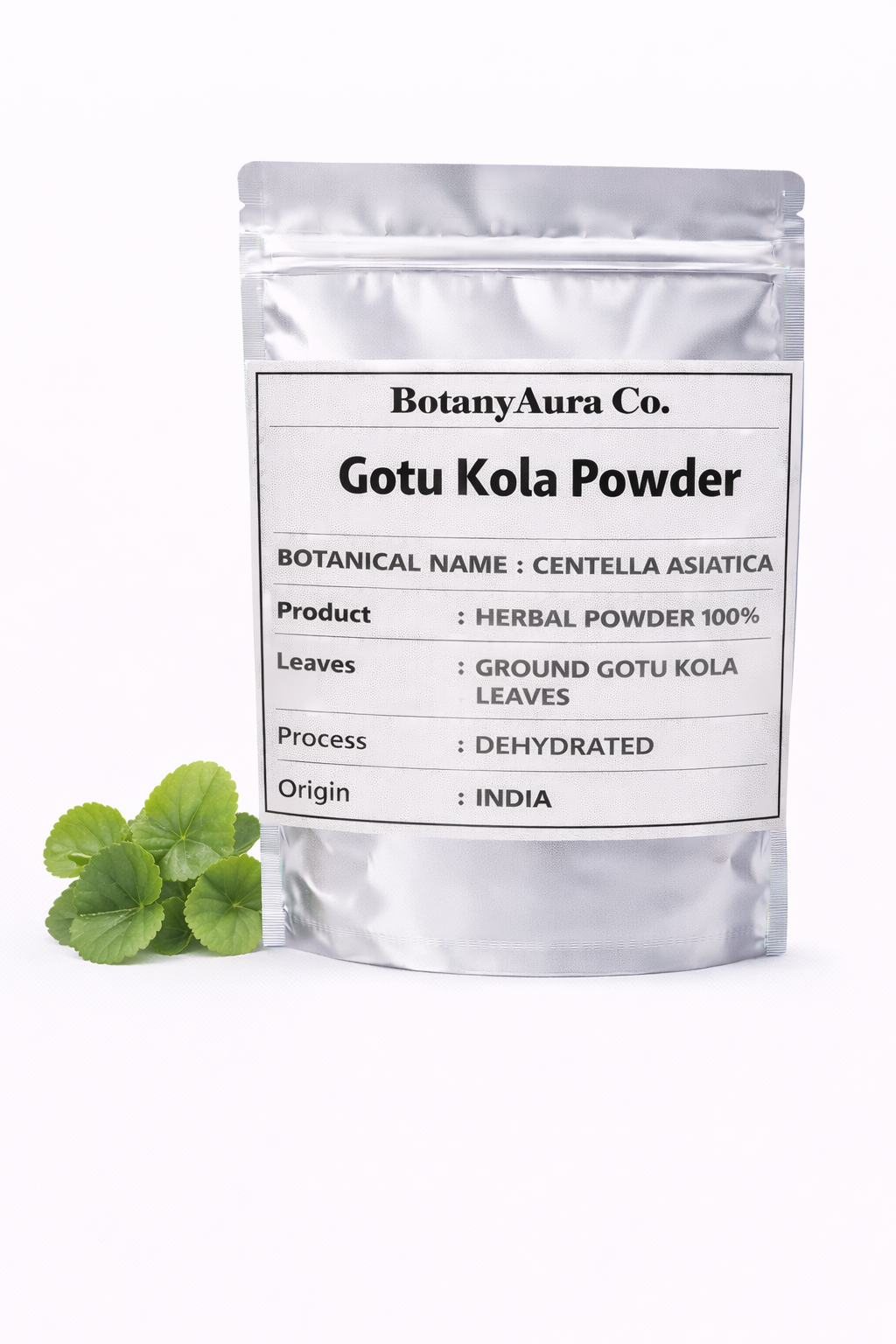 Gotu Kola Powder Centella asiatica herbal leaf powder