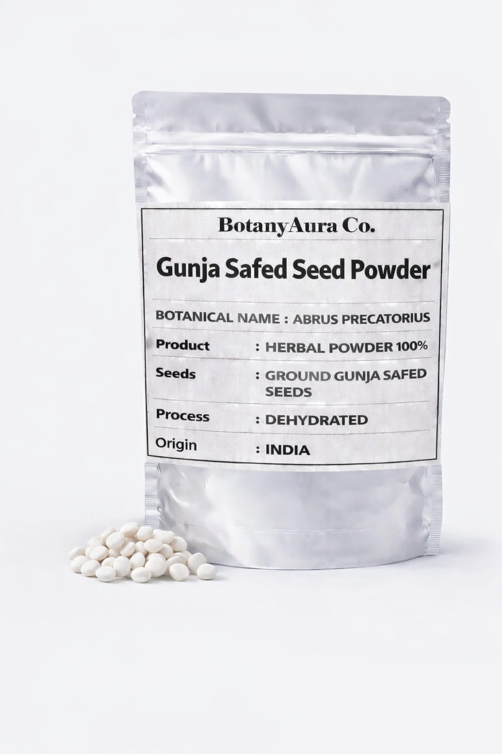 Gunja Safed Seed Powder Abrus Precatorius pure herbal powder India