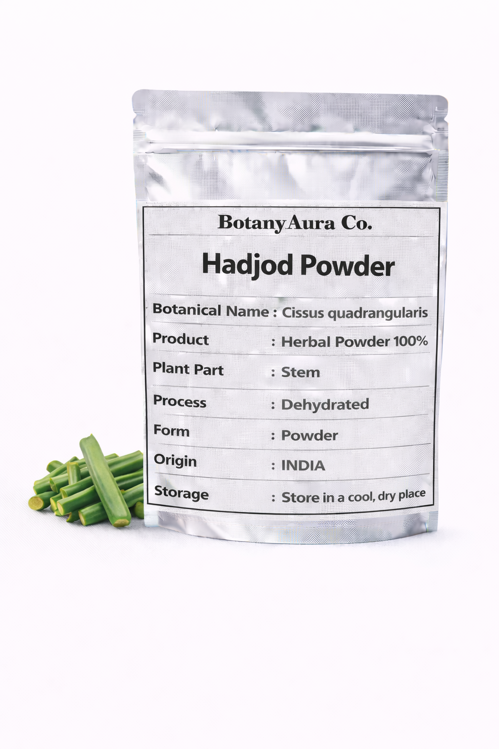 Hadjod Powder Cissus quadrangularis natural herbal powder
