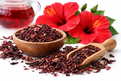 Hibiscus tea dried hibiscus sabdariffa flower petals natural herbal tea