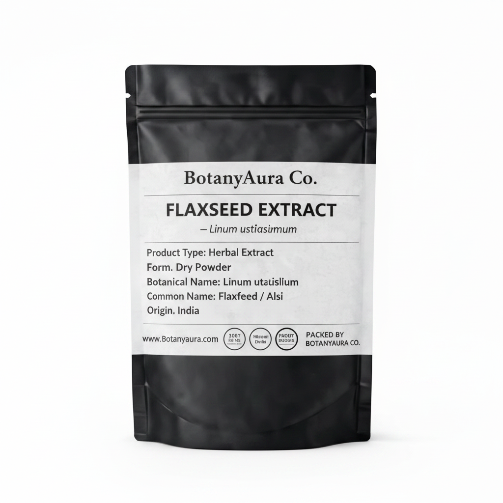Flaxseed Extract Powder Linum usitatissimum - BotanyAura Co.