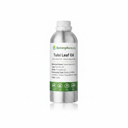 Tulsi Leaf Carrier Oil - BotanyAura Co.