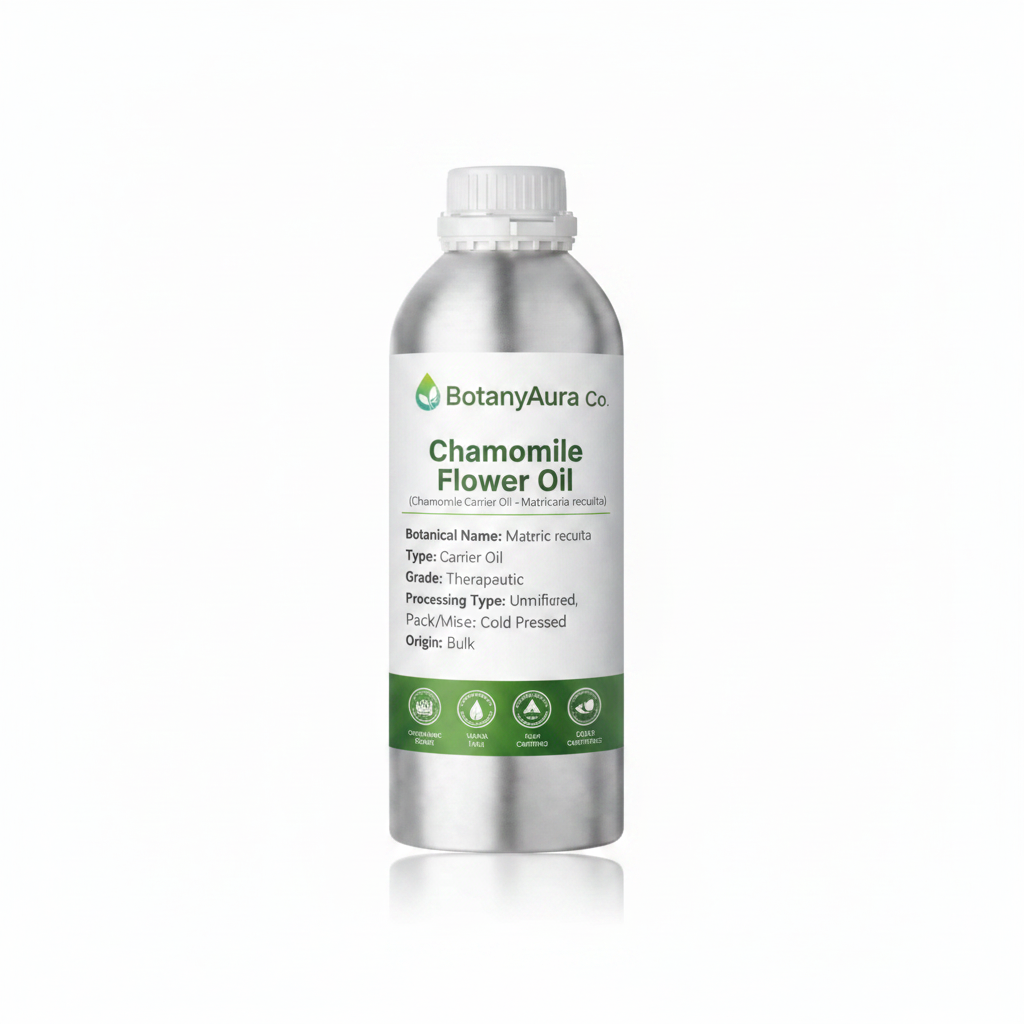 Chamomile Flower Carrier Oil - BotanyAura Co.