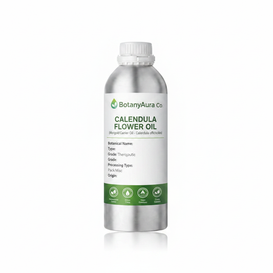 Calendula Flower Carrier Oil - BotanyAura Co.