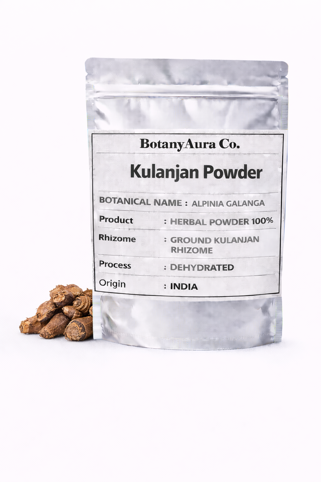 Kulanjan Powder Alpinia galanga natural herbal rhizome powder
