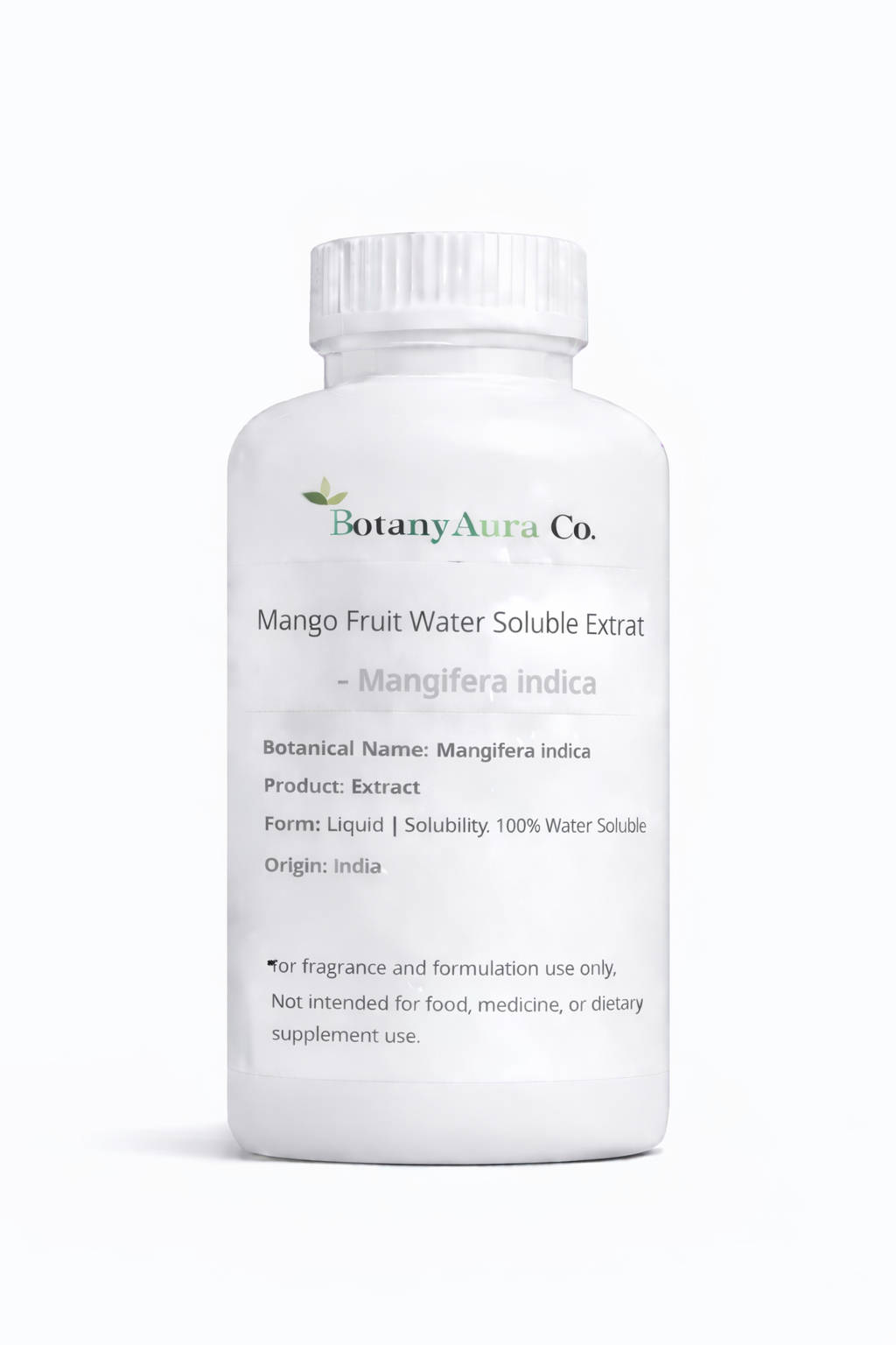Mango Fruit Water Soluble Extract by BotanyAura Co. in white bottle