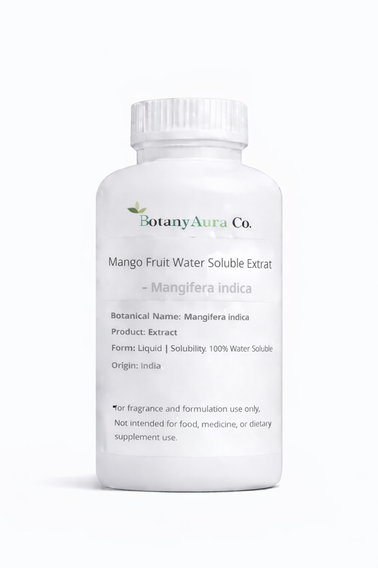 Mango Fruit Water Soluble Extract by BotanyAura Co. in white bottle