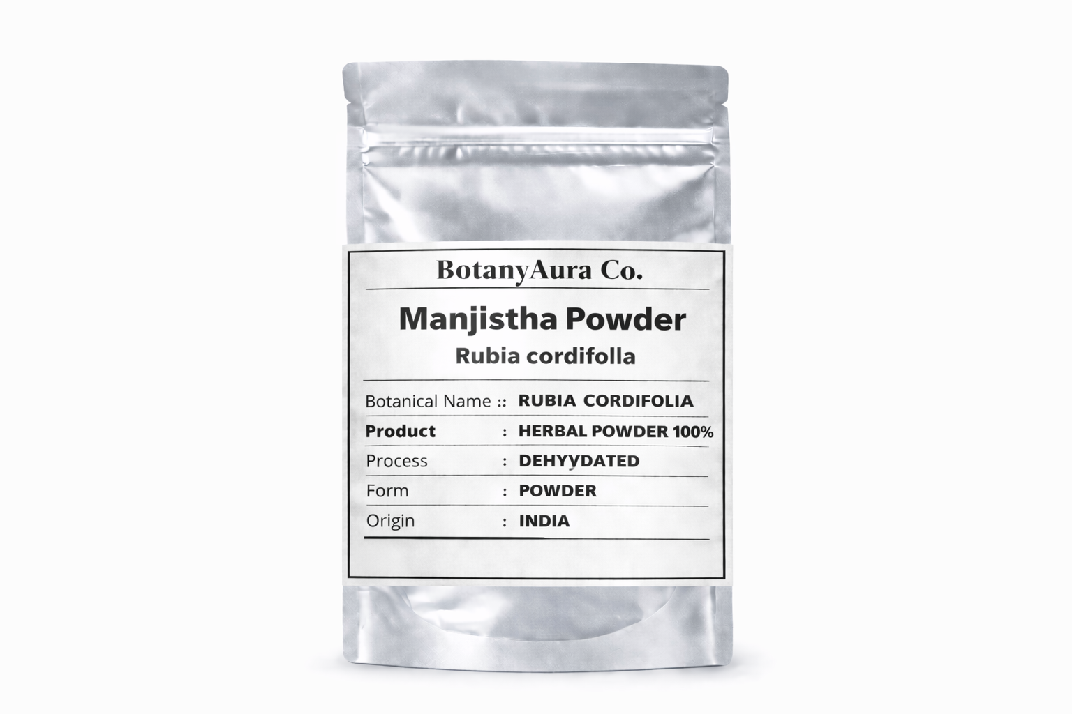 Manjistha Powder (Rubia Cordifolia) Herbal Powder – BotanyAura Co.