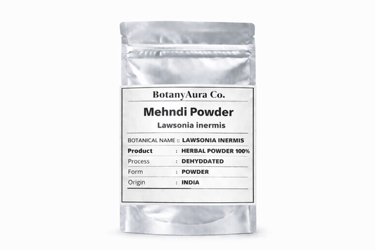 Mehndi Powder (Lawsonia Inermis) Herbal Powder – BotanyAura Co.