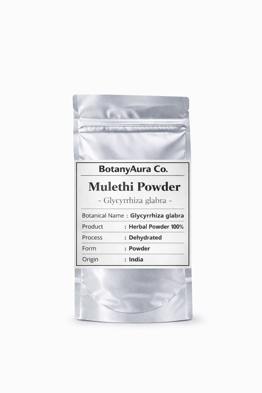 Mulethi Powder (Glycyrrhiza glabra) Natural Herbal Powder – BotanyAura Co
