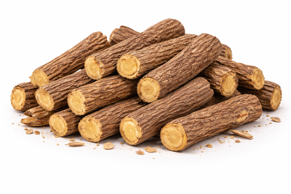 Mulethi root whole dried roots of Glycyrrhiza glabra herbal raw material