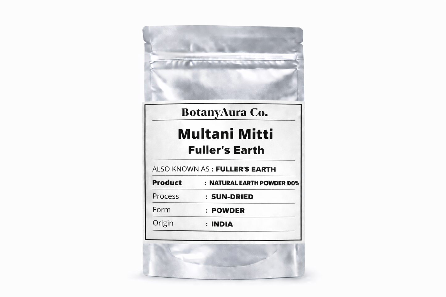 Multani Mitti Fuller’s Earth Natural Clay Powder by BotanyAura Co