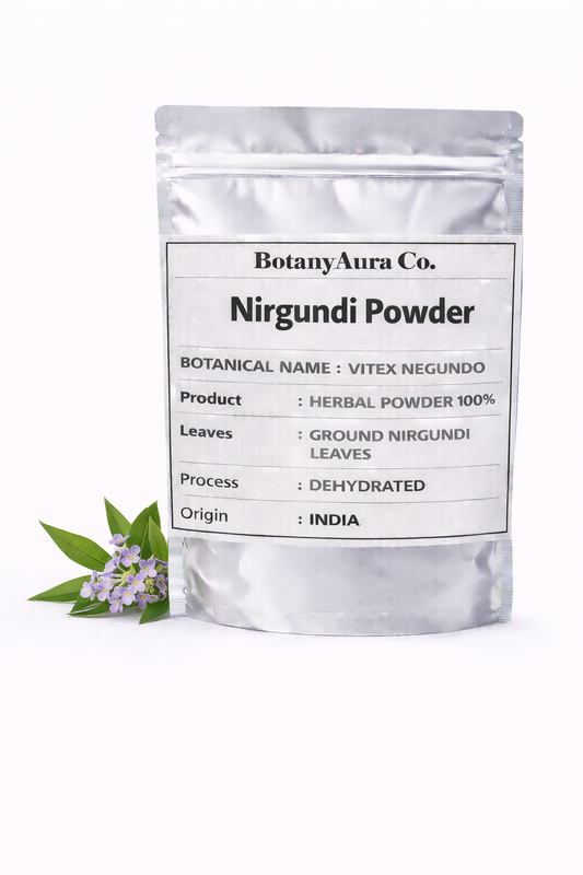 Nirgundi Powder Vitex negundo natural herbal leaf powder