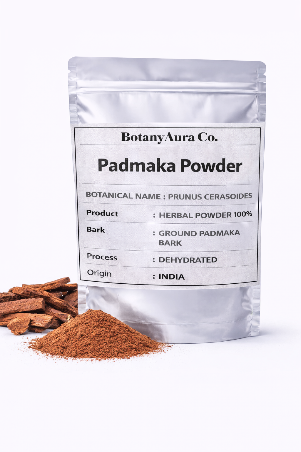 Padmaka Powder Prunus Cerasoides pure herbal bark powder India
