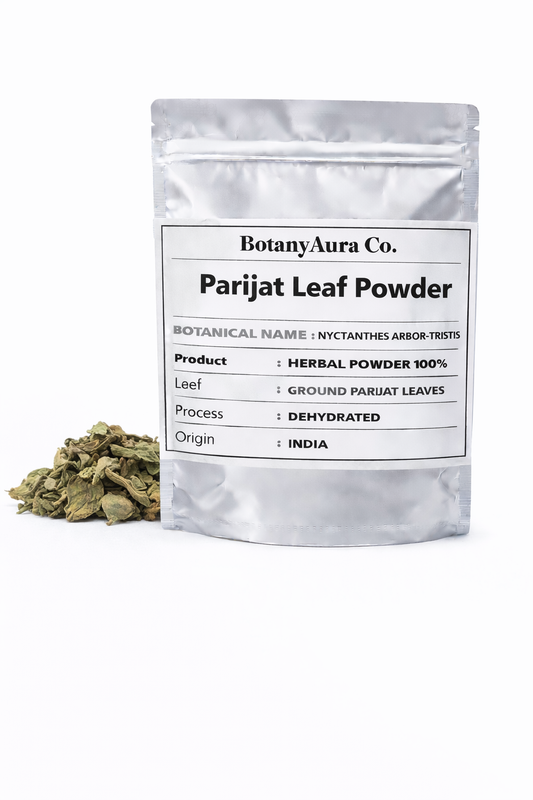 Parijat Leaf Powder Nyctanthes arbor tristis herbal powder