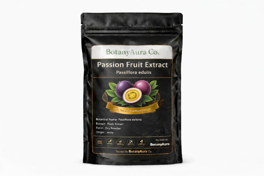 Passion Fruit Extract dry powder made from Passiflora edulis packed by BotanyAura Co.