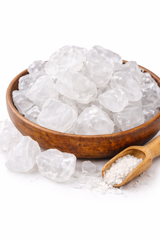 Phitkari white whole potassium alum natural mineral crystal