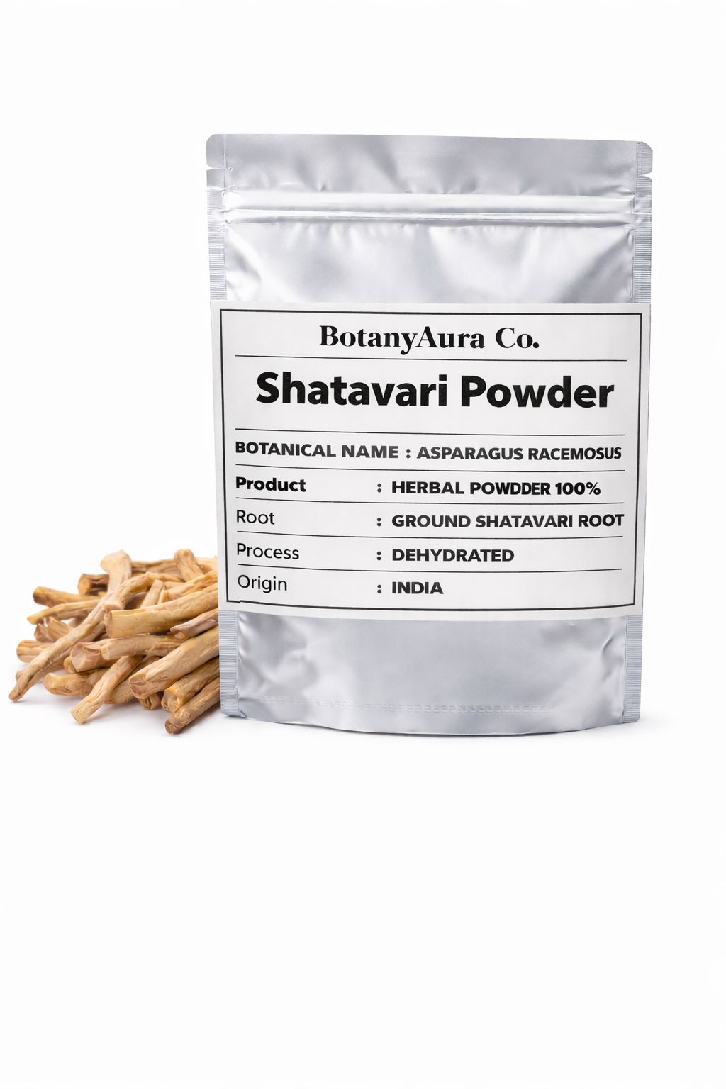 Shatavari Powder (Asparagus racemosus) natural herbal root powder