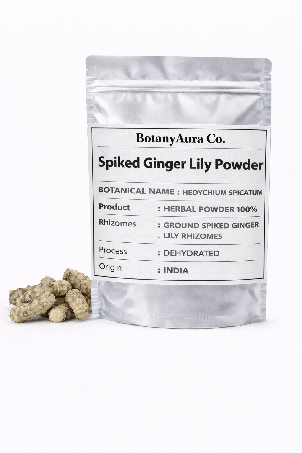Spiked Ginger Lily Powder Hedychium spicatum herbal powder